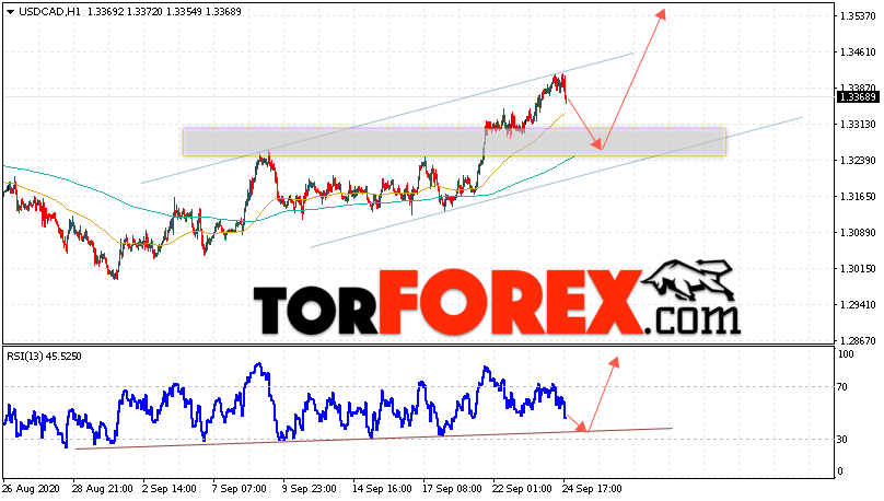 USD/CAD прогноз Канадский Доллар на 25 сентября 2020