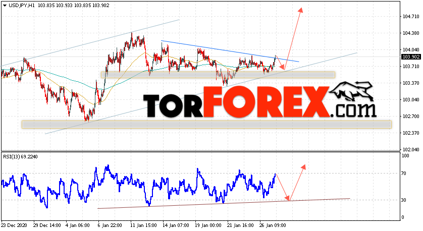USD/JPY прогноз Доллар Иена на 28 января 2021