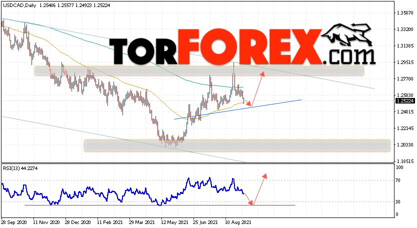 USD/CAD прогноз Канадский Доллар на 6 — 10 сентября 2021