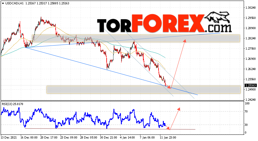 USD/CAD прогноз Канадский Доллар на 13 января 2022