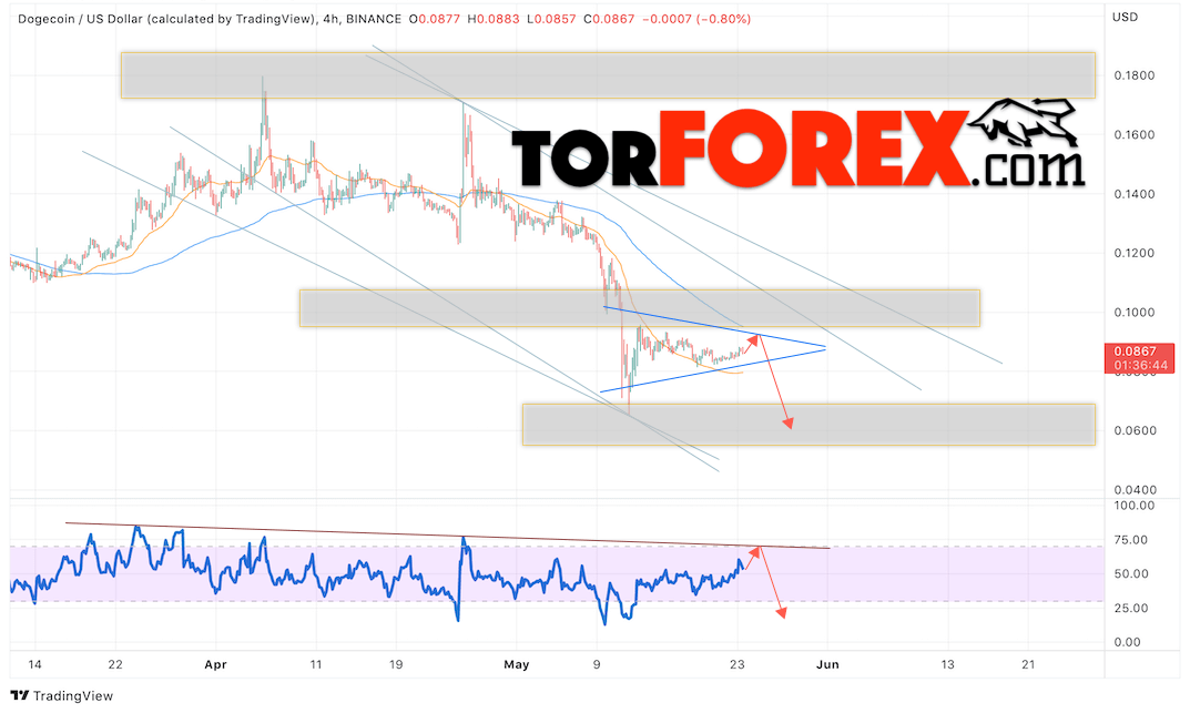 Dogecoin прогноз и курс на 24 мая 2022