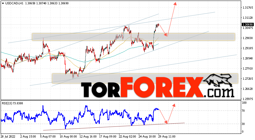 USD/CAD прогноз Канадский Доллар на 30 августа 2022