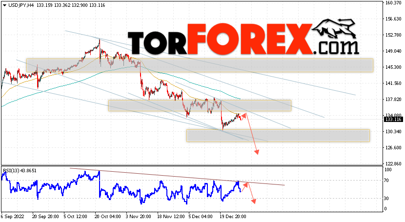 USD/JPY прогноз Доллар Иена на 30 декабря 2022