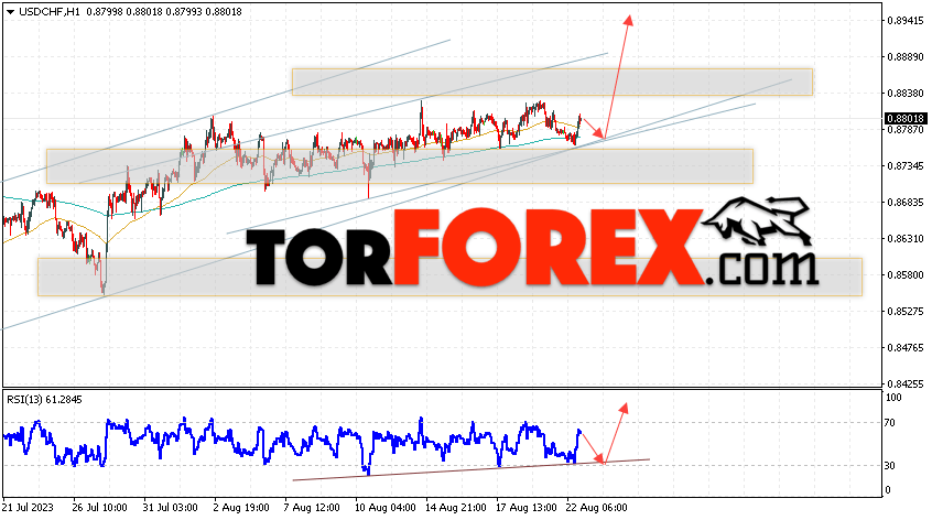 USD/CHF прогноз Доллар Франк на 23 августа 2023