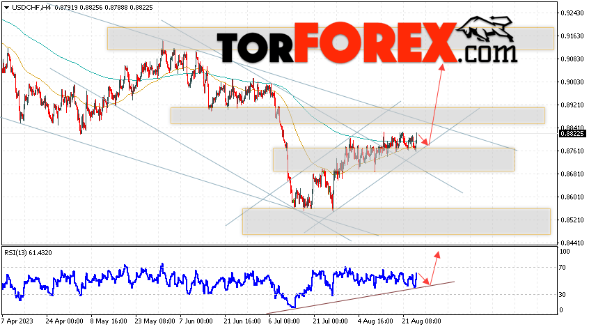 USD/CHF прогноз Доллар Франк на 25 августа 2023