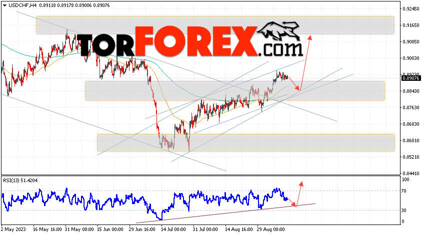 USD/CHF прогноз Доллар Франк на 13 сентября 2023