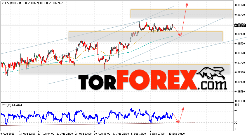 USD/CHF прогноз Доллар Франк на 14 сентября 2023