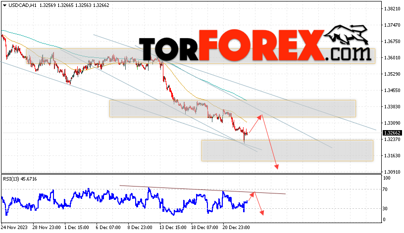 USD/CAD прогноз Канадский Доллар на 26 декабря 2023