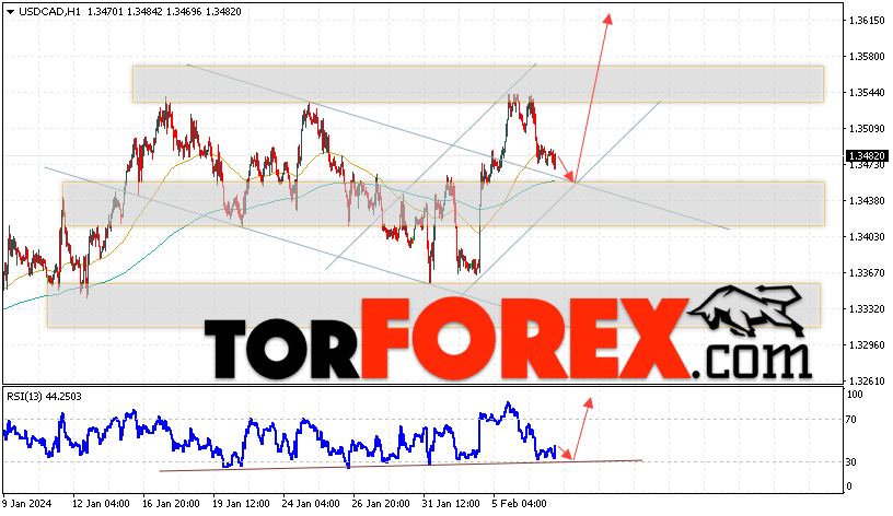USD/CAD прогноз Канадский Доллар на 8 февраля 2024