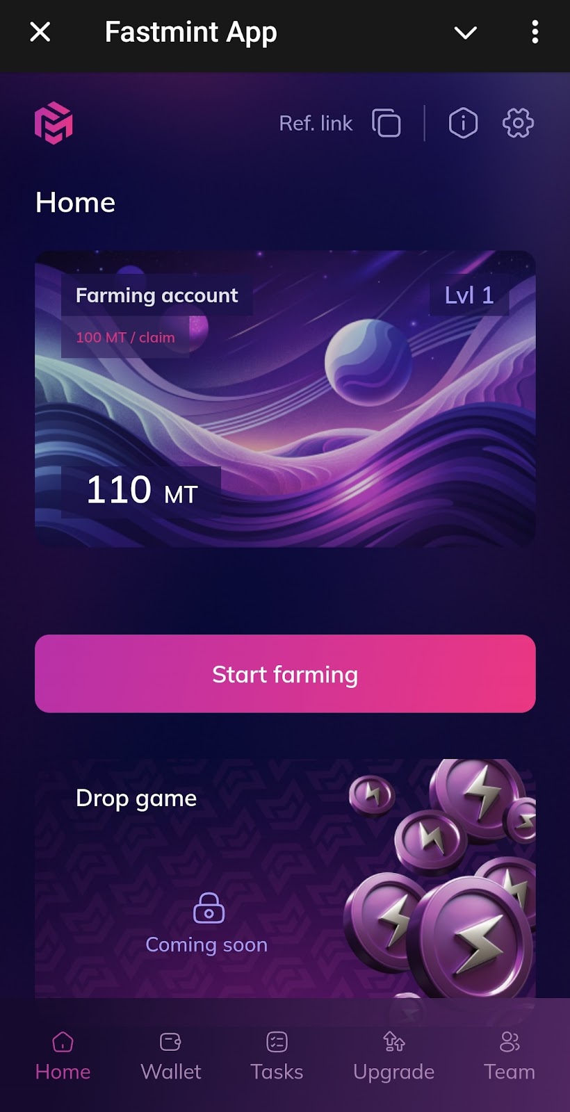 Fastmint App тапалка Fastmint App тапалка