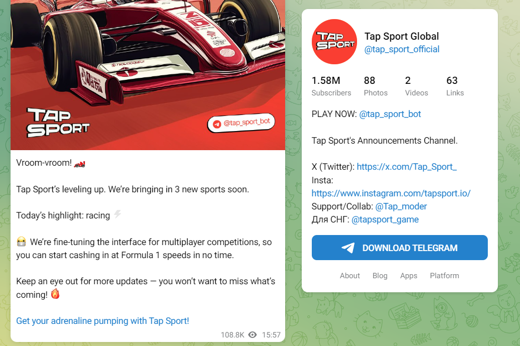 Tap Sport global Tap Sport global