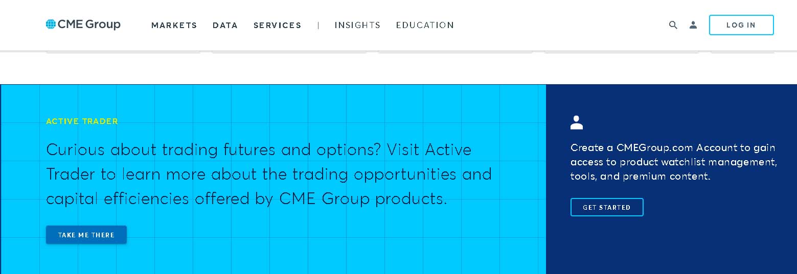 Сайт Биржи CME Group