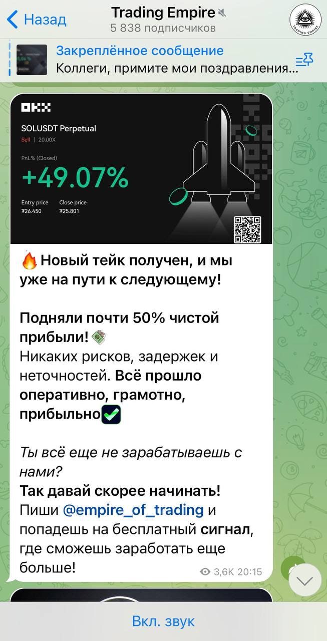 Канал Trading Empire