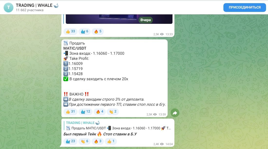 Канал Trading Vip