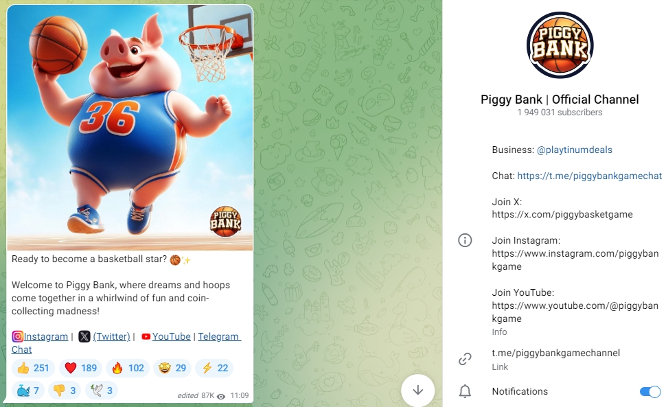 piggy bank telegram piggy bank telegram