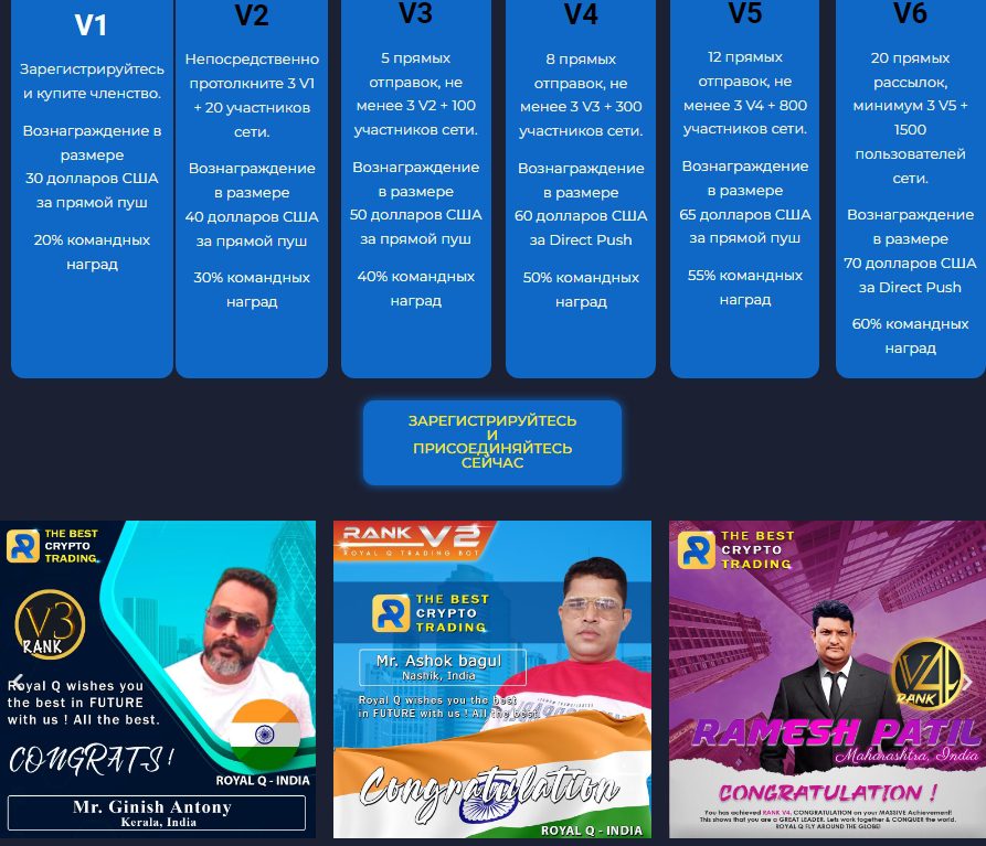 Royal Q робот тарифыRoyal Q робот тарифы