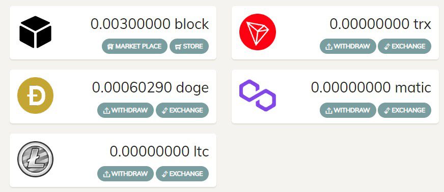 Статистика игры Mining Blocks