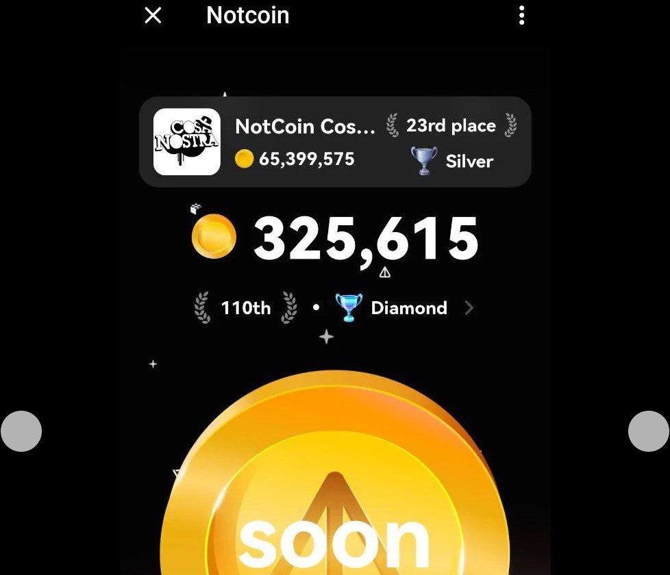 Сигналы на канале Notcoin