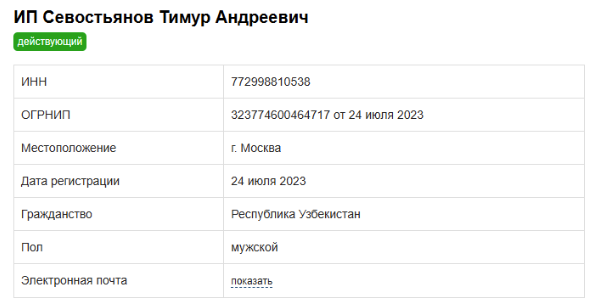 Тимур Севостьянов Тимур Севостьянов