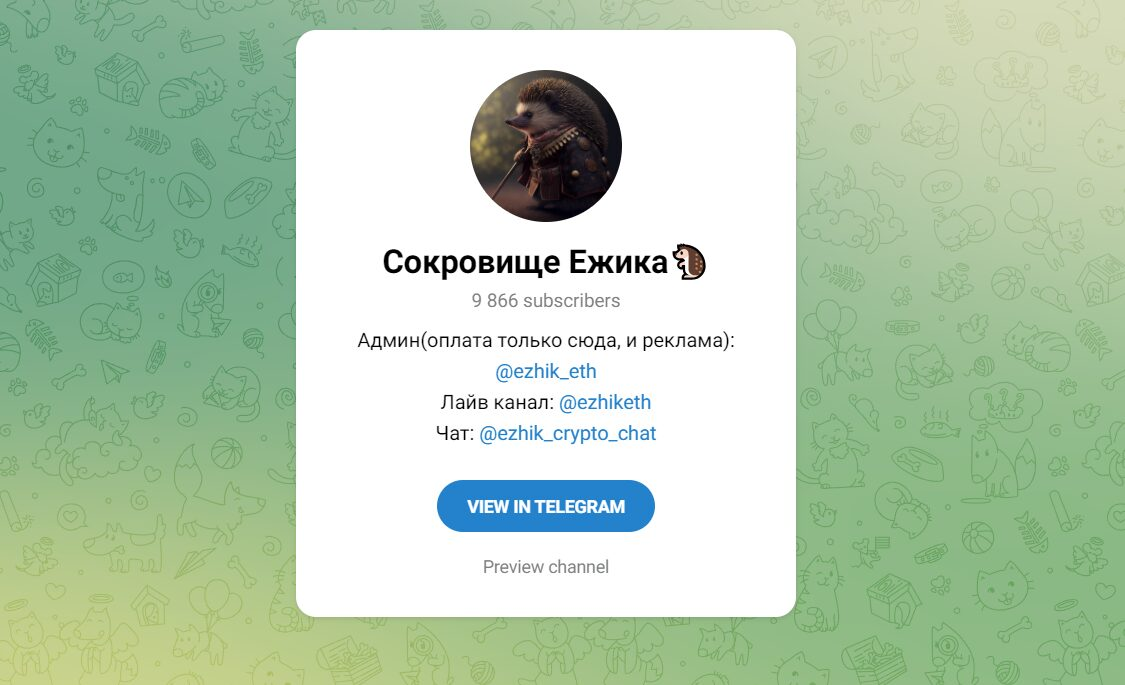 Сокровище ежика Сокровище ежика