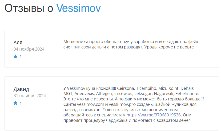 vessimov биржа vessimov биржа