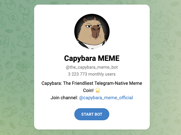 capybara meme telegram capybara meme telegram