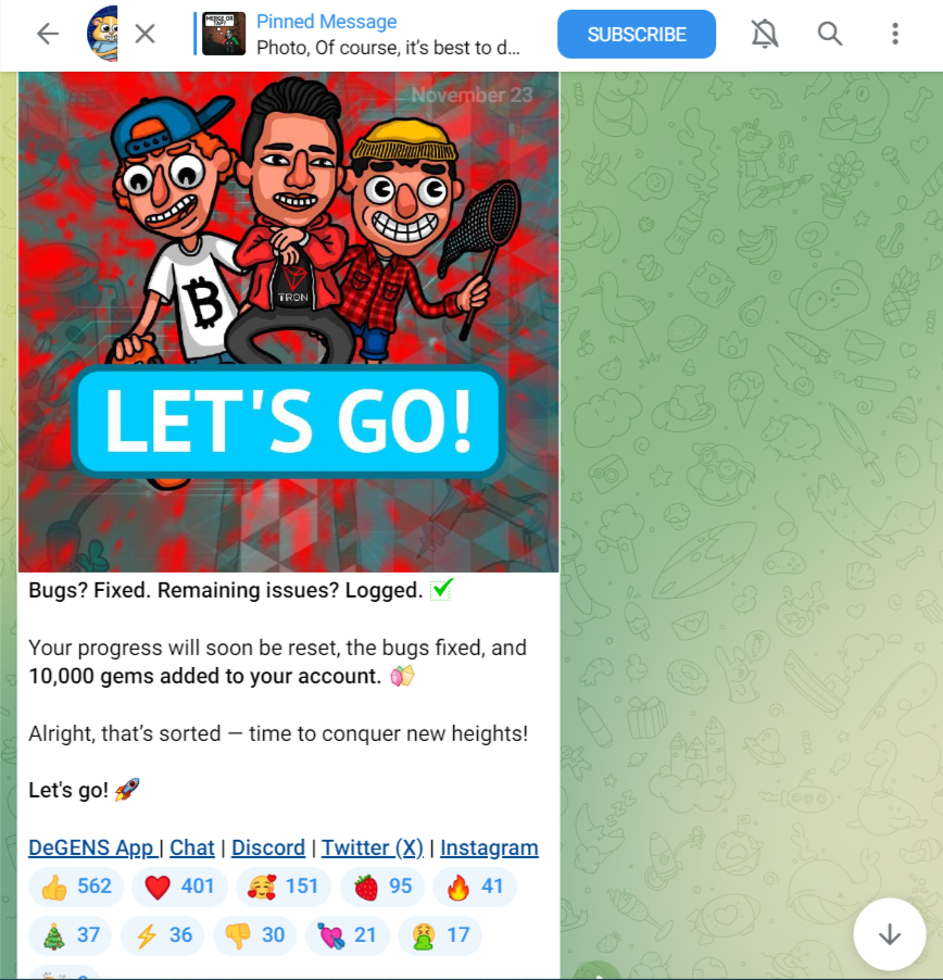 degens telegram бот degens telegram бот
