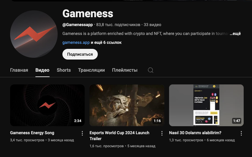 канал Gamenessann канал Gamenessann