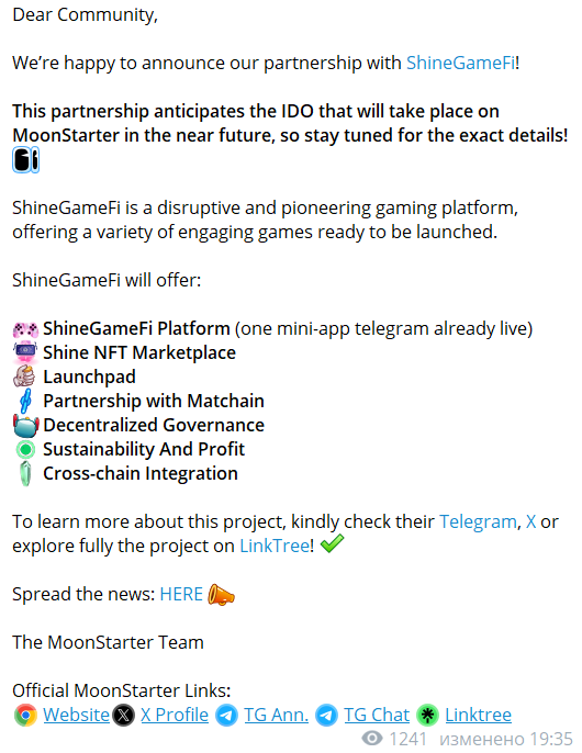 MoonStarter Chat MoonStarter Chat