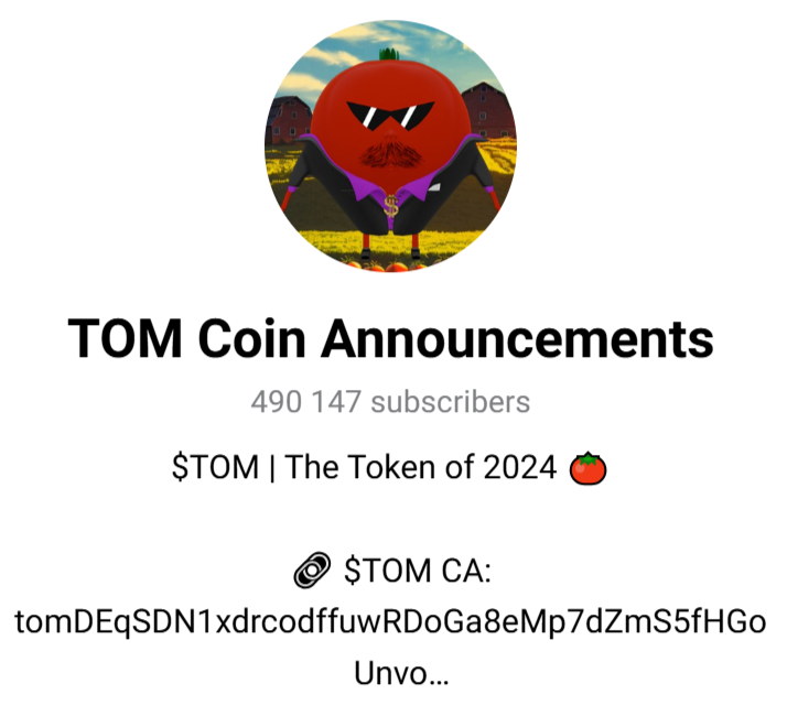 TOMSolCoin Announcements TOMSolCoin Announcements