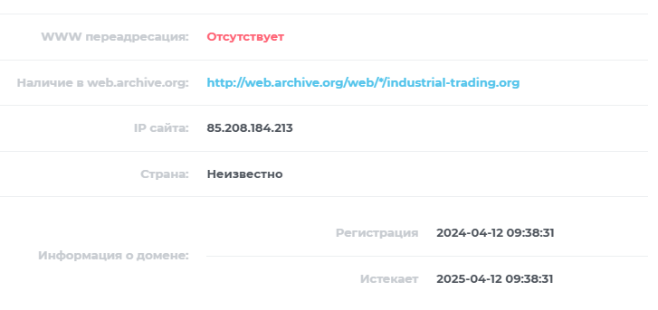 industrial trading org industrial trading org
