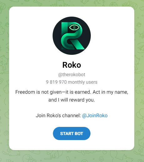 roko телеграмм roko телеграмм
