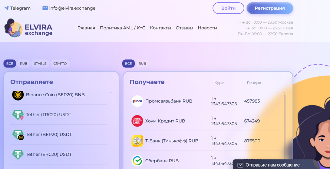 Эльвира обменник Эльвира обменник