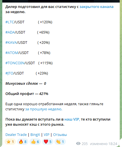 Dealer Trade телеграм Dealer Trade телеграм