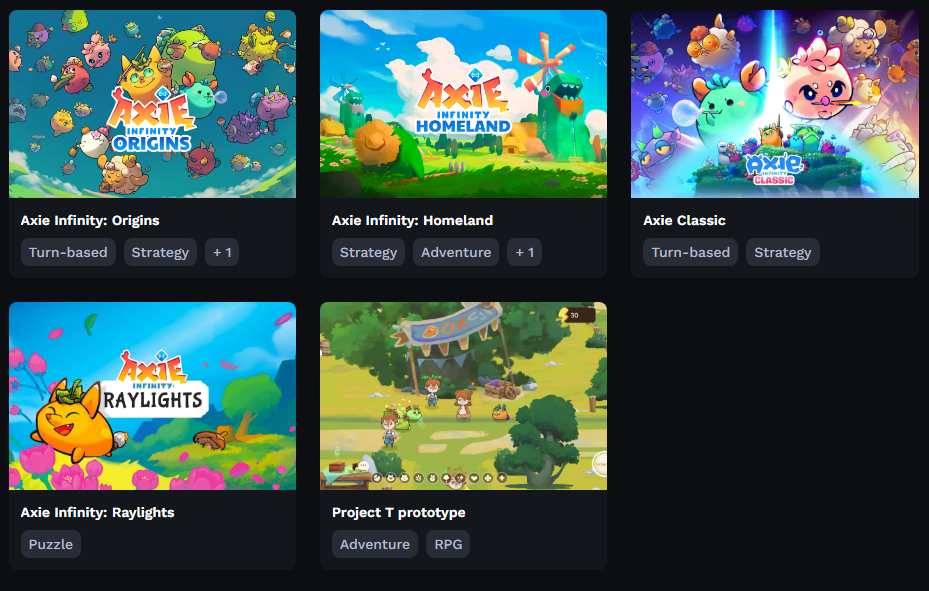 блокчейн игры метавселенной Axie Infinity