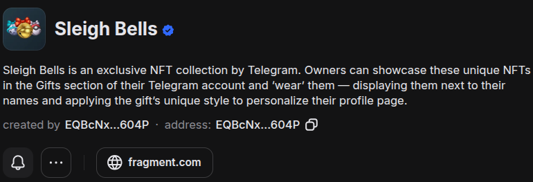 sleigh bell подарок тг sleigh bell подарок тг
