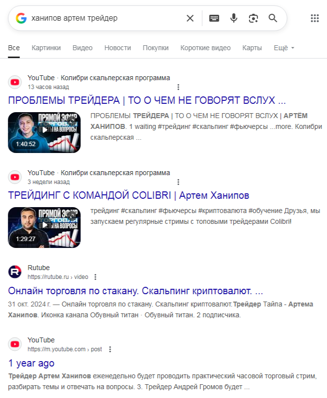 ханипов артем трейдер ханипов артем трейдер