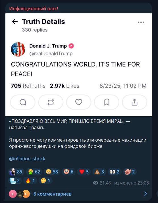 инфляционный шок инфляционный шок