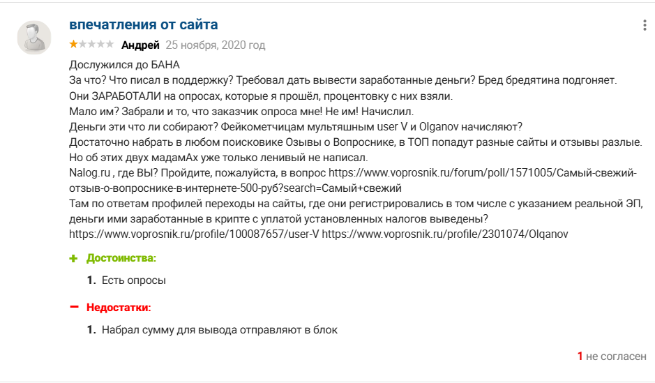 Вопросник отзывы Вопросник отзывы