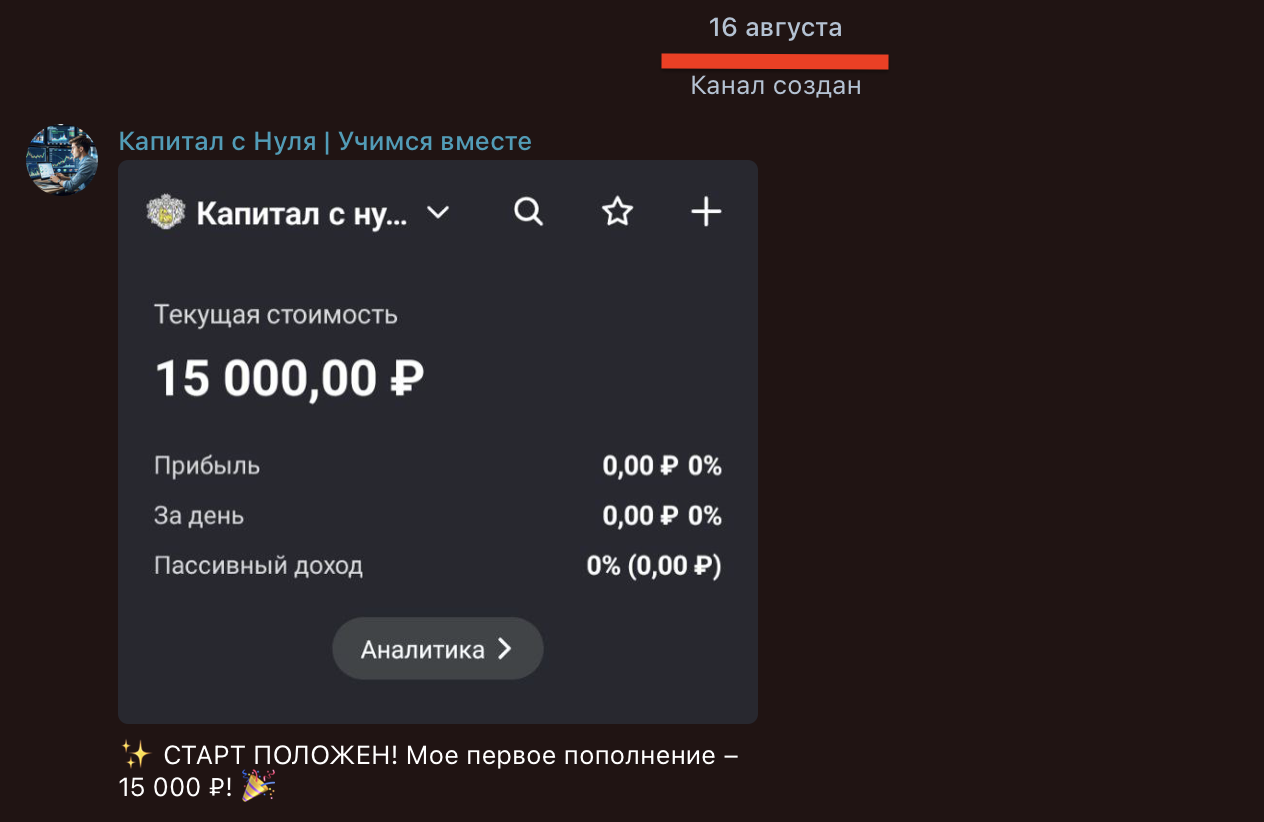 капитал с нуля телега капитал с нуля телега