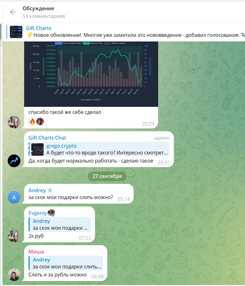 gift charts bot gift charts bot