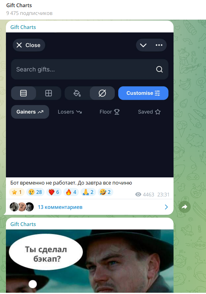 gift charts телеграмм gift charts телеграмм