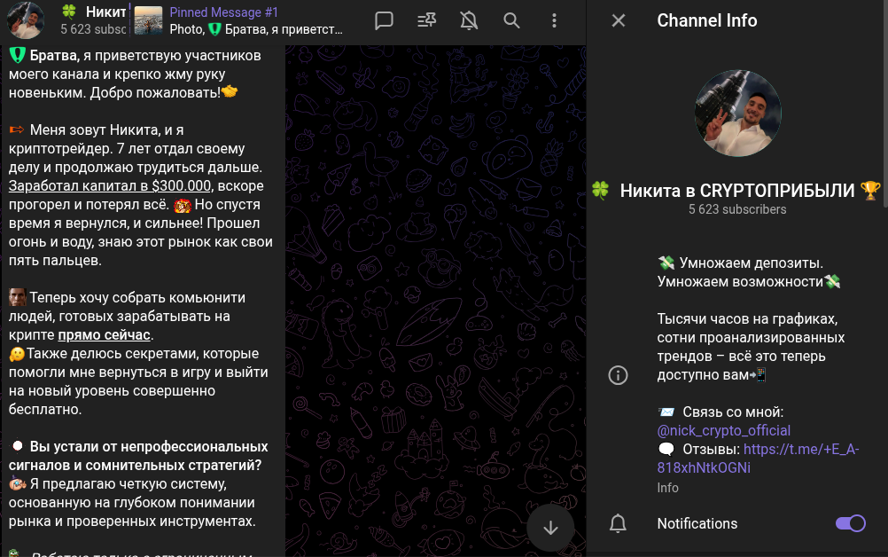 Никита в CRYPTO Прибыли Никита в CRYPTO Прибыли