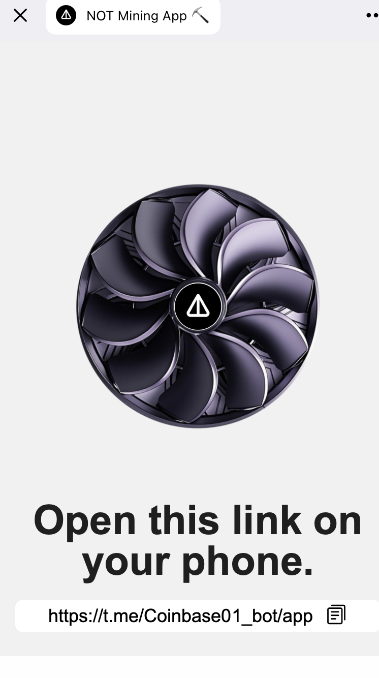 not mining app not mining app