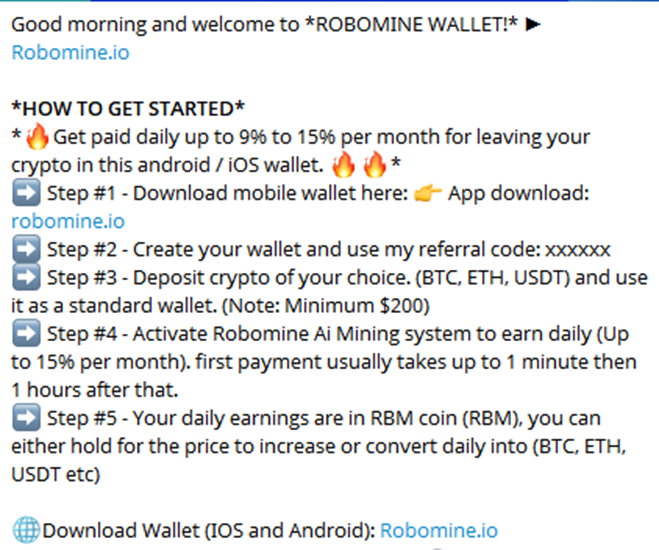 robomine wallet robomine wallet