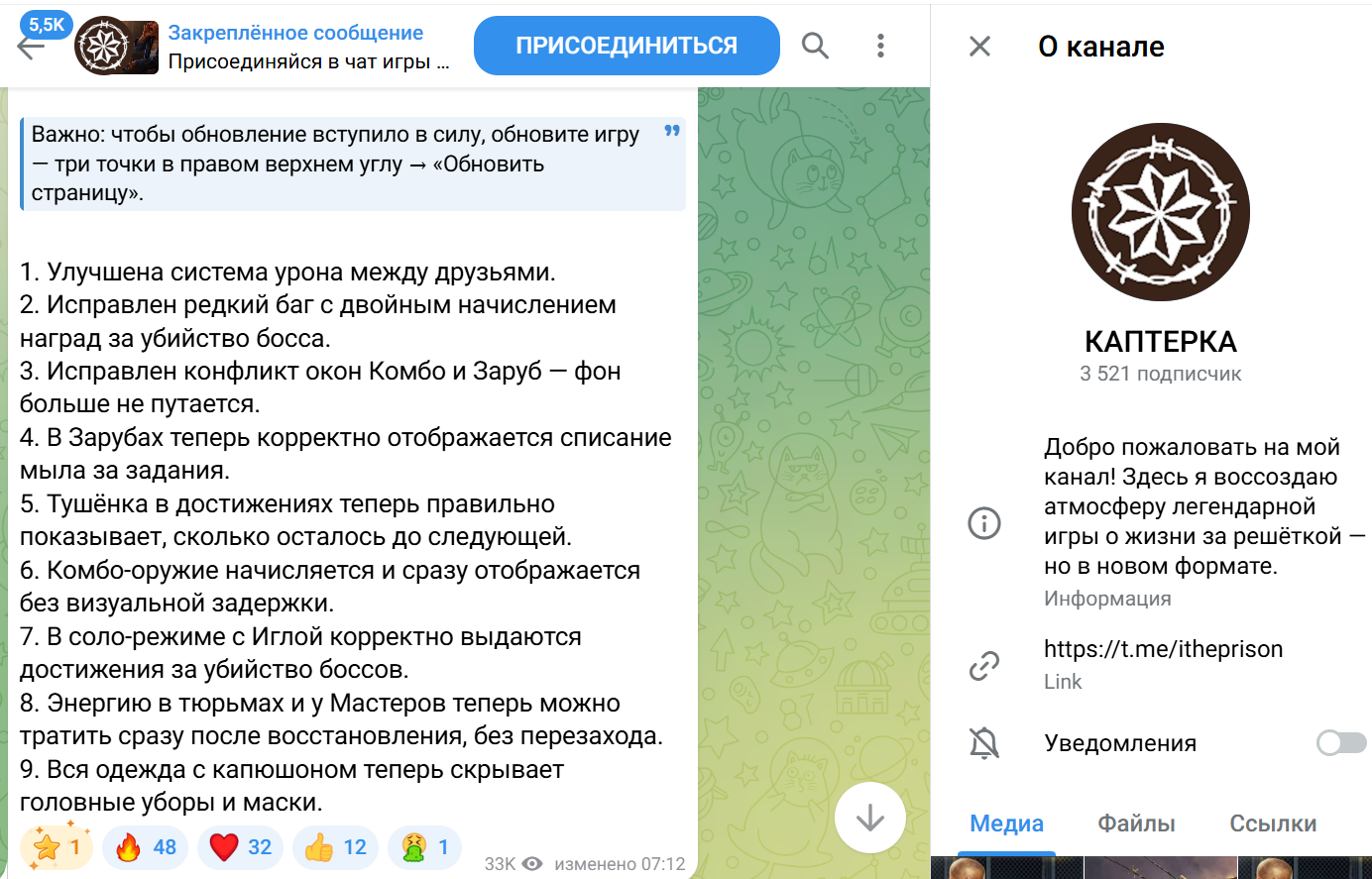 the prison телеграм канал the prison телеграм канал