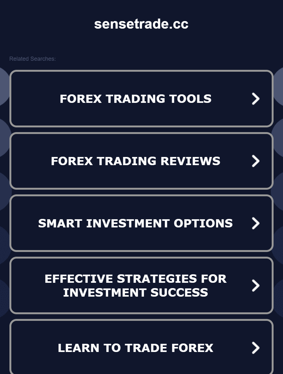 sense trade sense trade