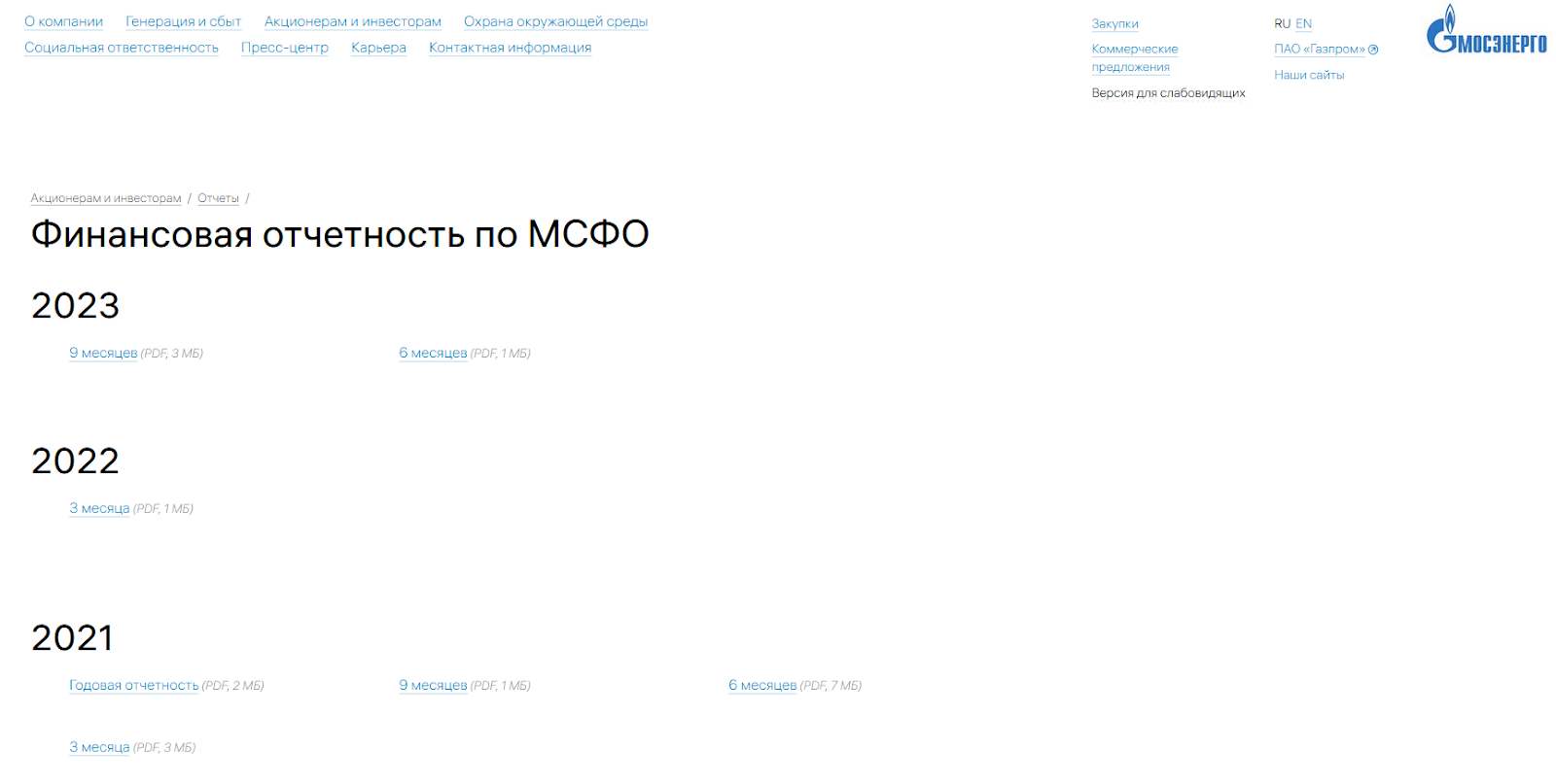 курс акций мосэнерго курс акций мосэнерго