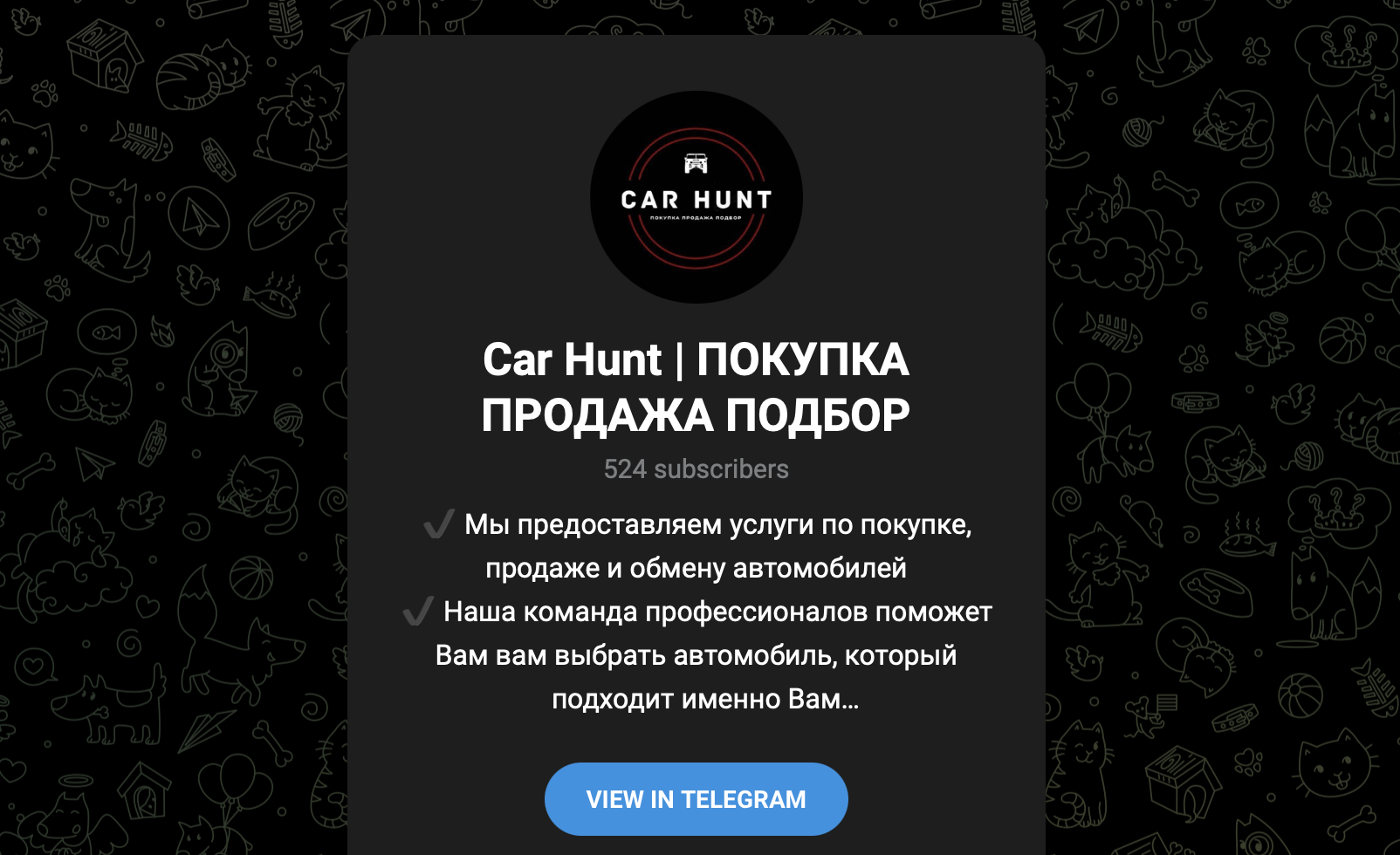 car hunt канал car hunt канал