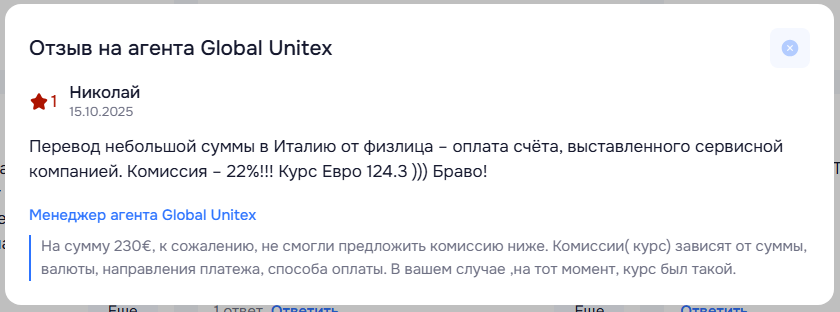 globalunitex отзывы globalunitex отзывы